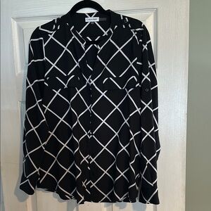 Calvin Klein Black and White Women's Top